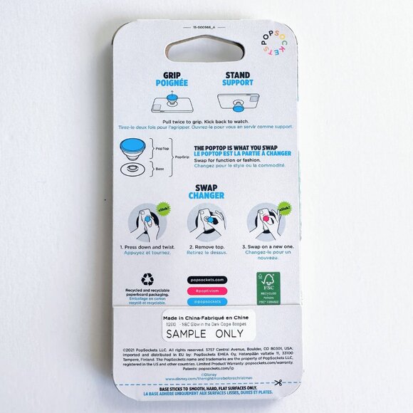 POPSOCKET DISNEY Nightmare Before Christmas Glow in the Dark Oogie Boogie NEW - Picture 2 of 4